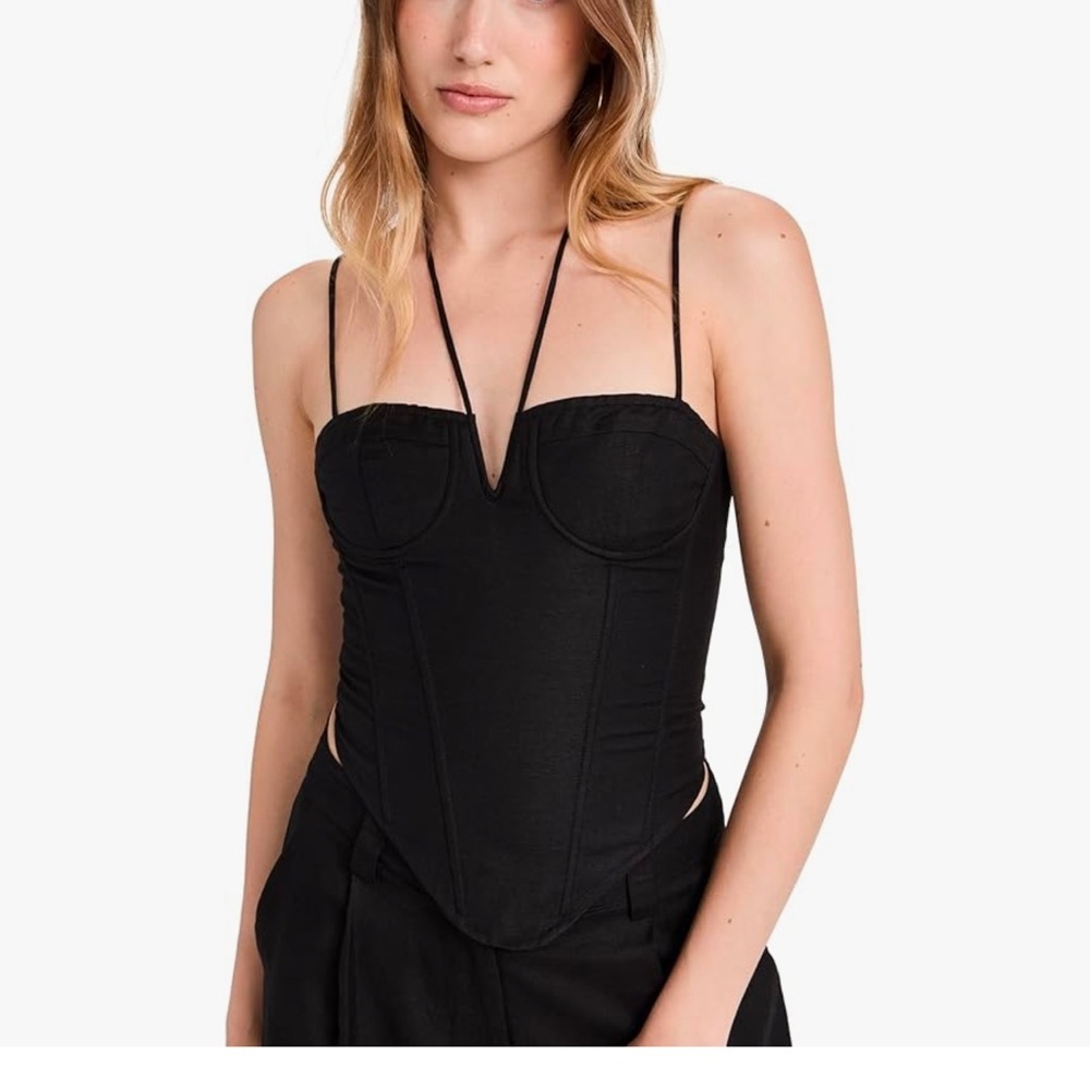 Black Bustier Top